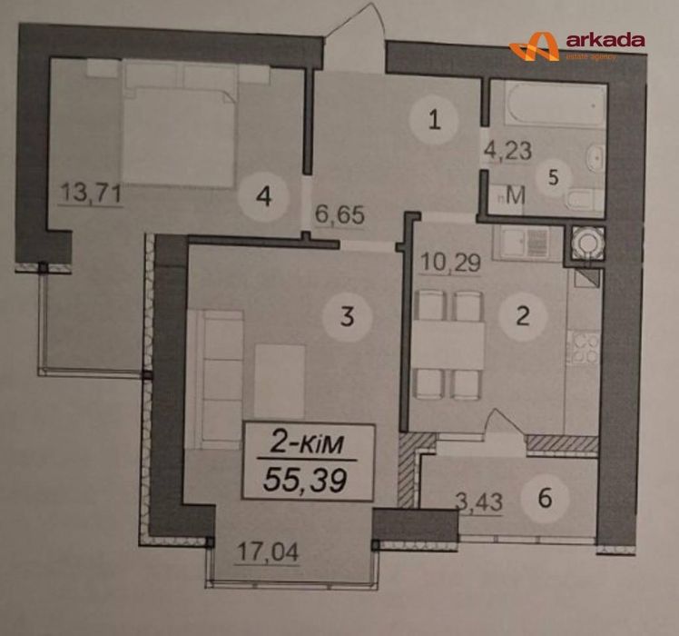 2 кім квартира в ЖК Каскад Ярко