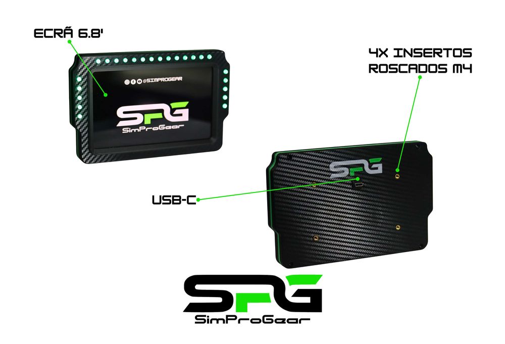 SPG Dashboard 6.8' com LED's 5-14-5