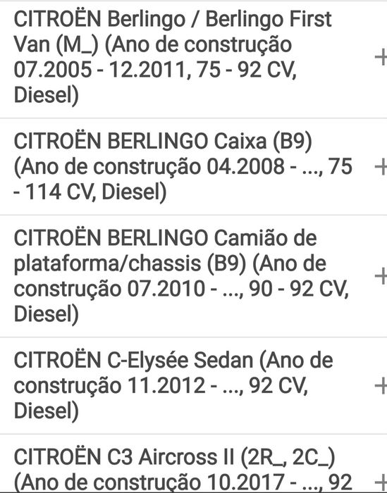 Peugeot Citroen Volvo Fiat DS pistões novos