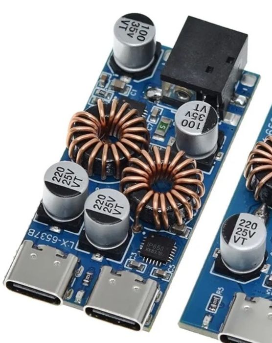 Адаптер питания QC 3.0, QC 2.0, PD. Модуль быстрой зарядки 30W  Type-C