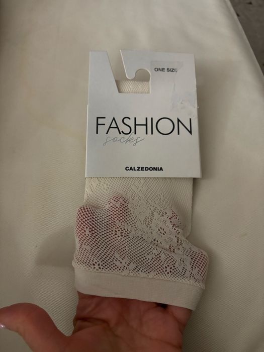 Azurowe  skarpetki calzedonia