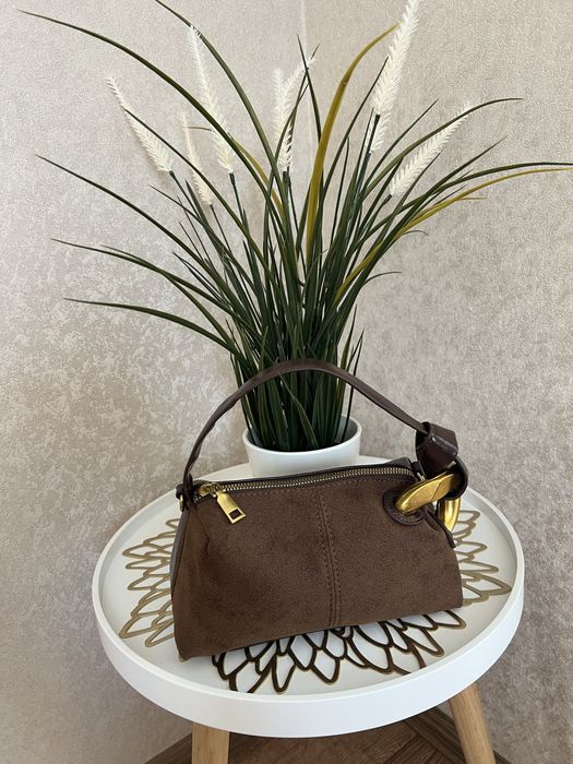 Сумка/поєднання замш+шкіра!