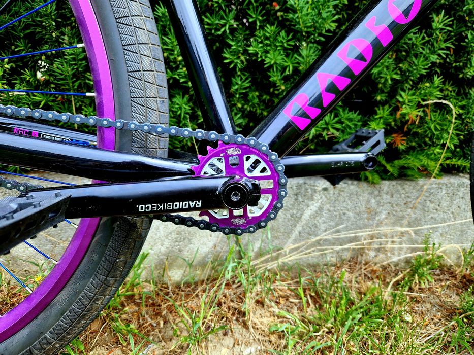 Rower Radio Legion 29 Black/Purple BMX Wheelie