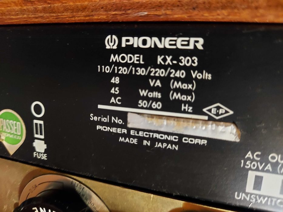 Receiver Pioneer KX-303 Raro!