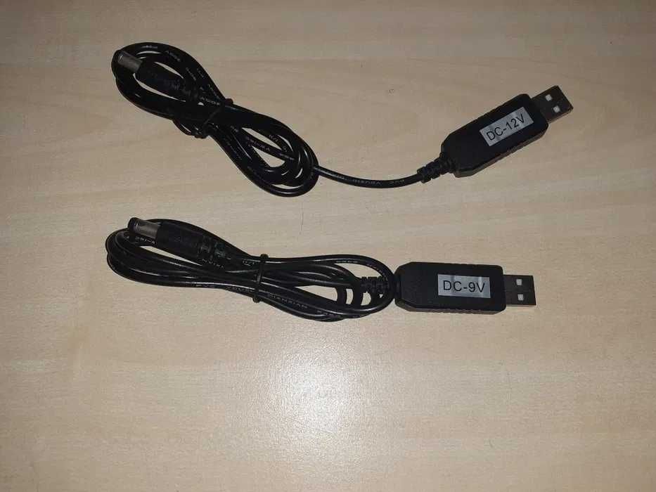 USB-кабель для роутера 12V, 9V, 5V DC від павербанку