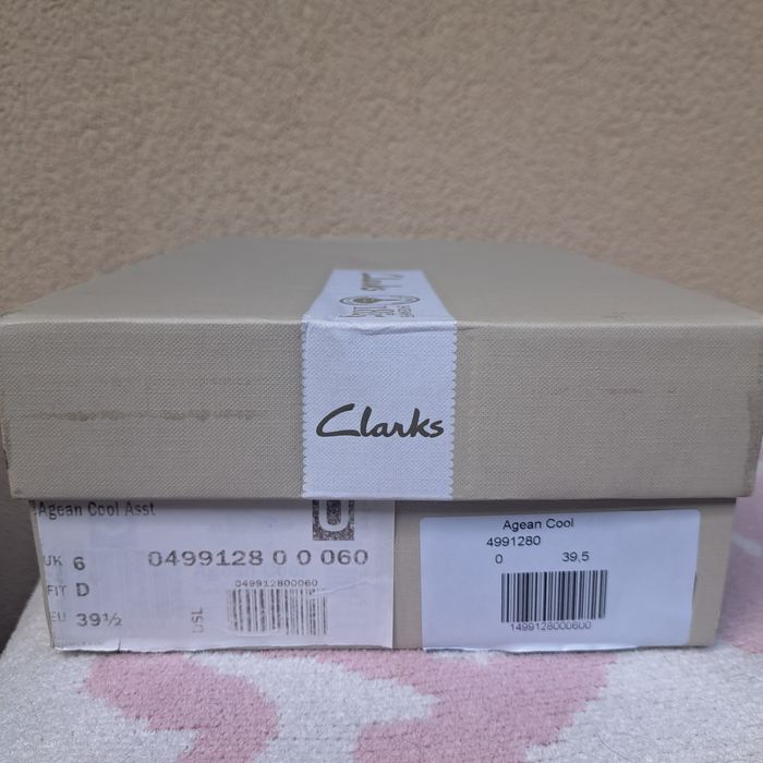 Sandały Skórzane Clarks Agean Cool Premium 39.5 BOX