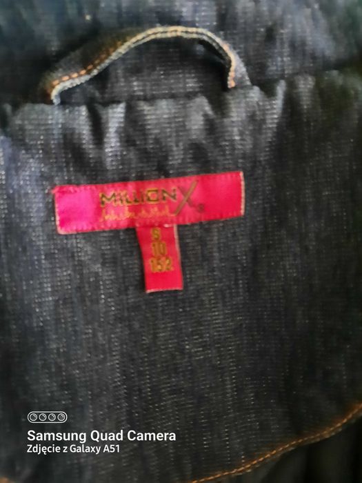 Płaszcz,kurtka jeans Million X r.S