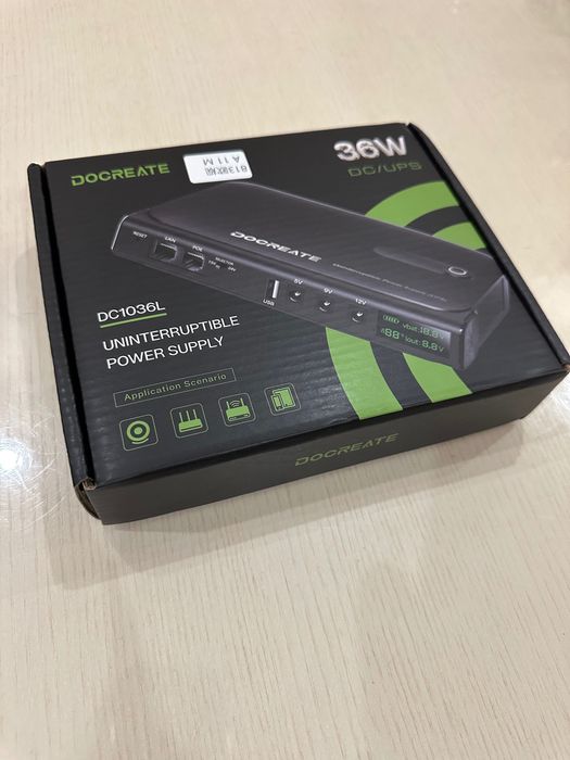 DOCREATE DC1036L - ДБЖ (UPS) для роутера, міні-ПК, IP-камер, та інш.