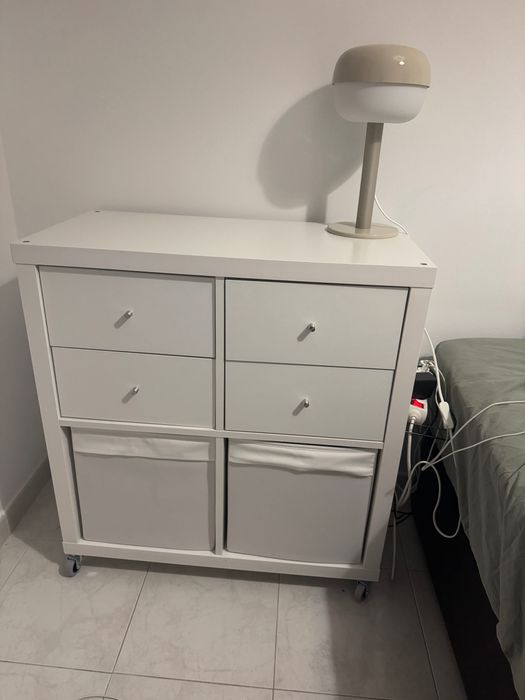 IKEA KALLAX c/ gavetas e rodas