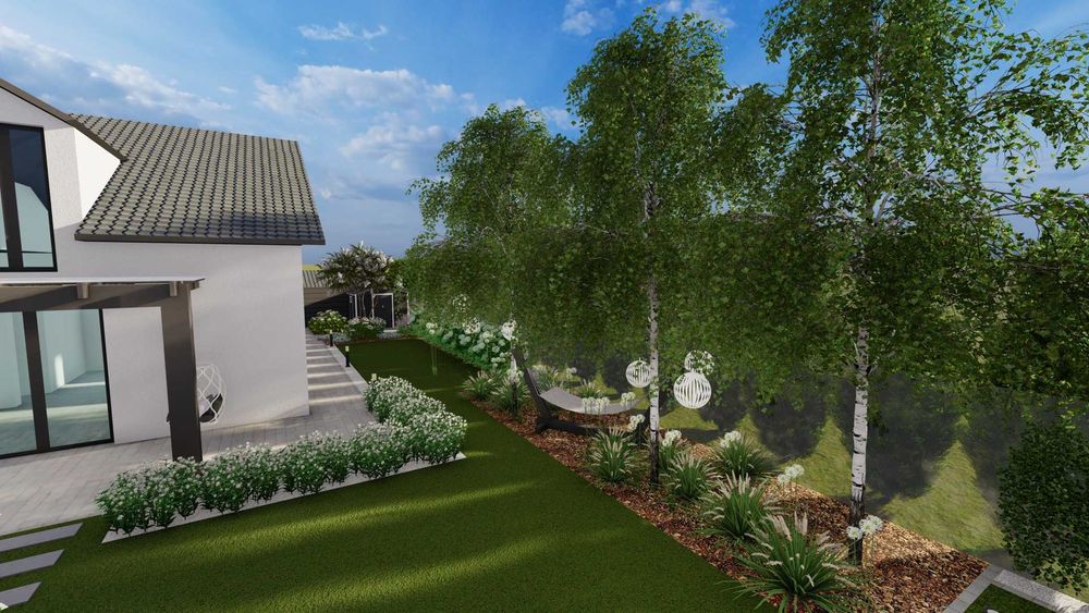 Projekt ogrodu zdalnie, wizualizacje, projektowanie rabaty