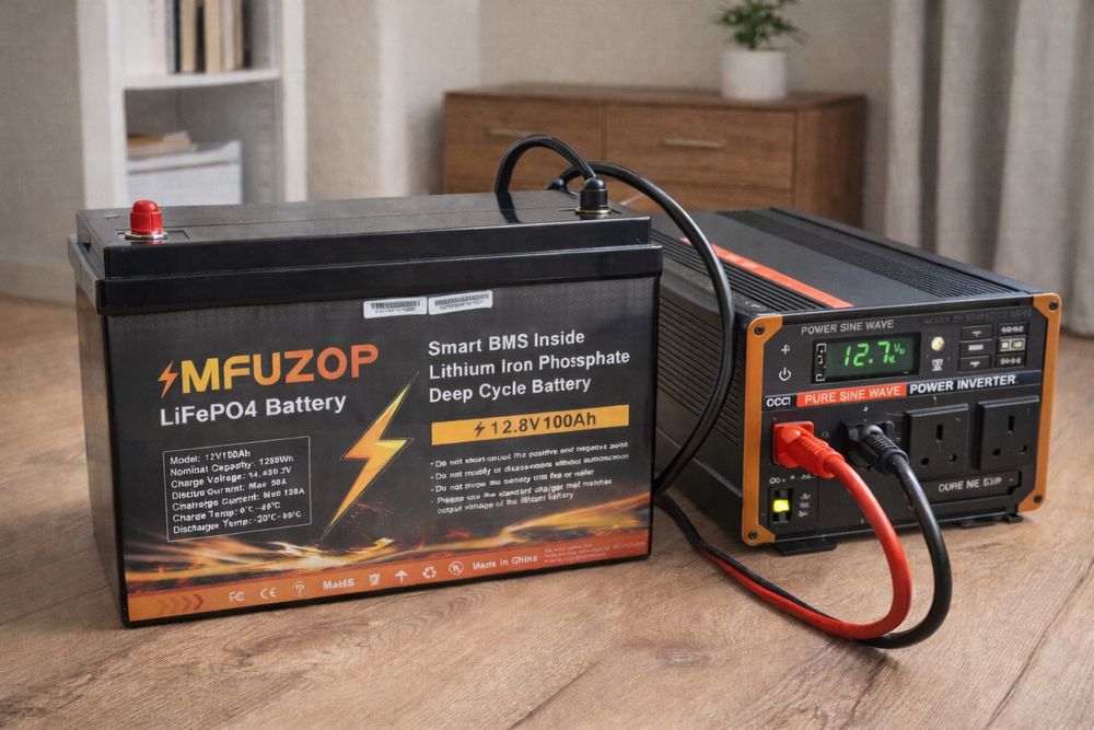 ‼️Литий-железо-фосфатный аккумулятор/LiFePO4 12.8V 100Ач BMS / Батарея