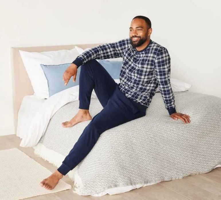 Чоловіча флісова піжама Livergy Домашній костюм Lidl Тепла