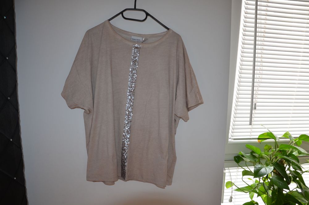 Laura Kent beżowy t-shirt r. 48/50