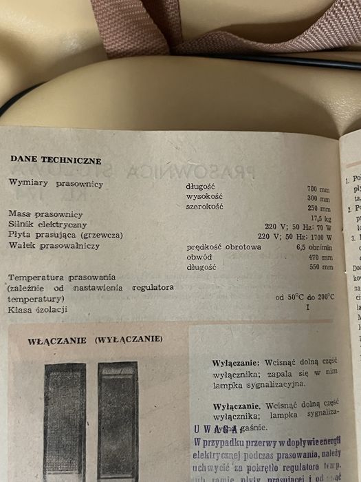 Prasownica elektryczna