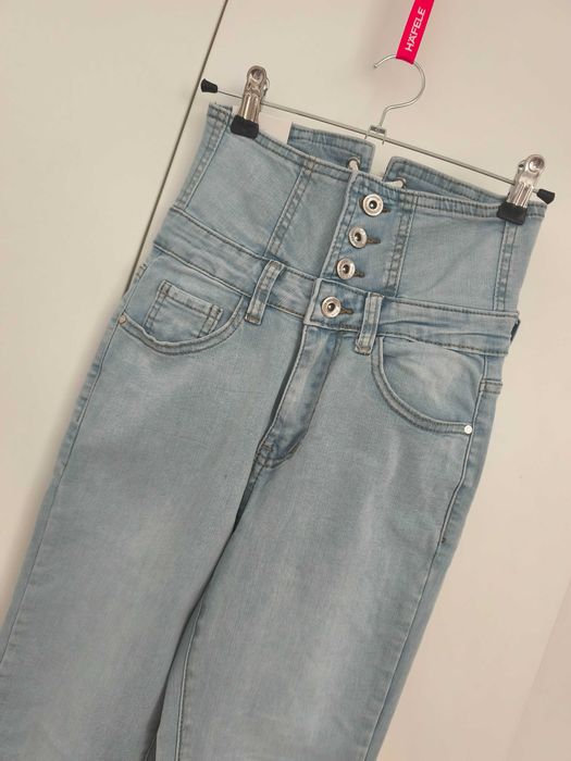 Jeans Spodnie XS 34 #wysokistan Regular Premium 65% #bawełna #cotton