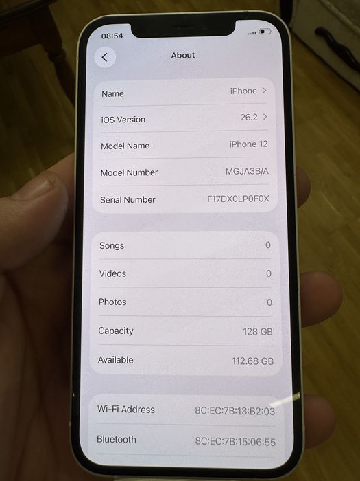 Iphone 12 128white neverlock