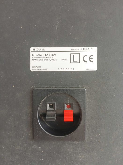 2 Colunas Sony de 100 W