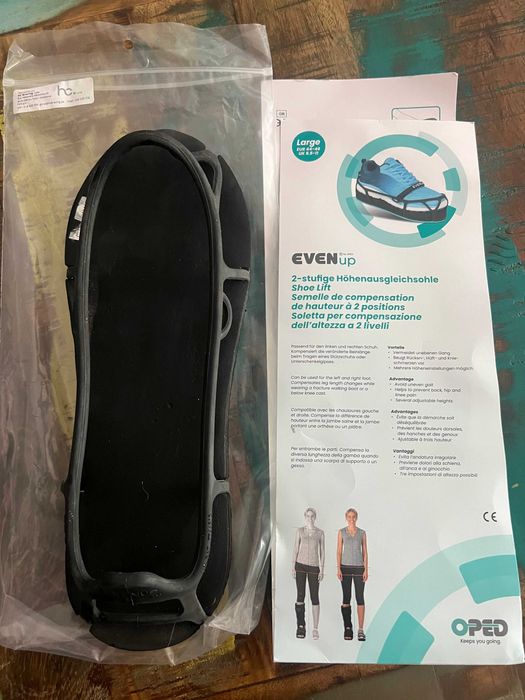 EVENup Shoe Lift OPED — Compensador de altura para bota ortopédica — Tamanho L