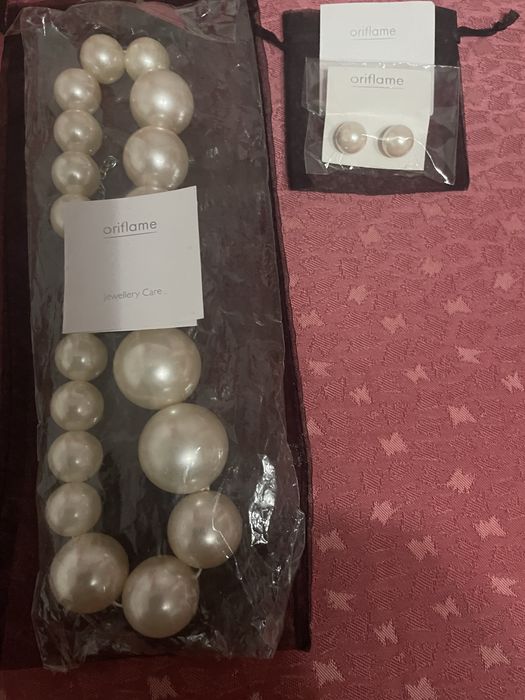 Набір коралі та сережки