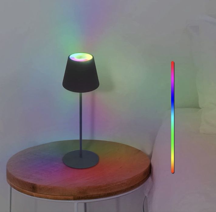 Lampa stołowa LED usb 8 kolorów RGB