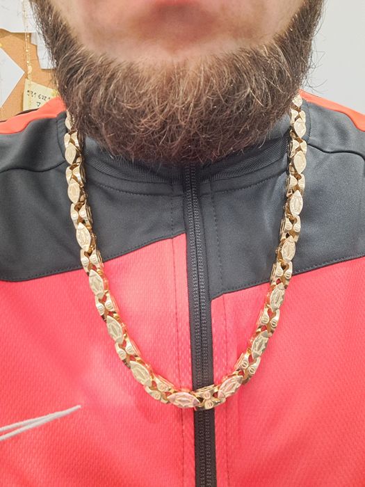Złoty Łańcuch Splot Cartier Pr.585 Nowy 67 cm Pełny