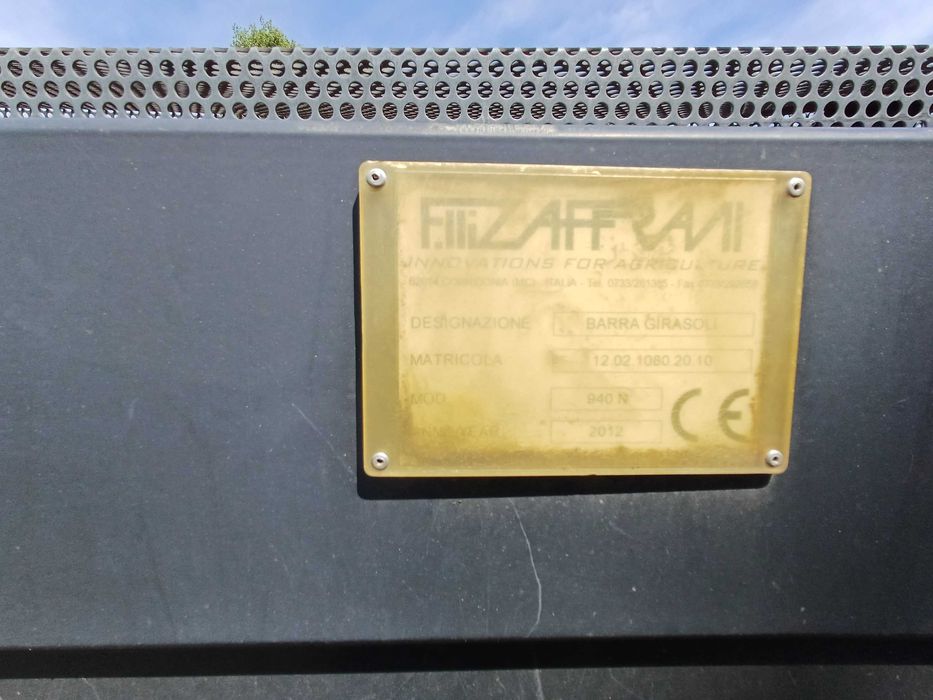 Жниварка Zaffrani 940N 2012 (соняшникова)