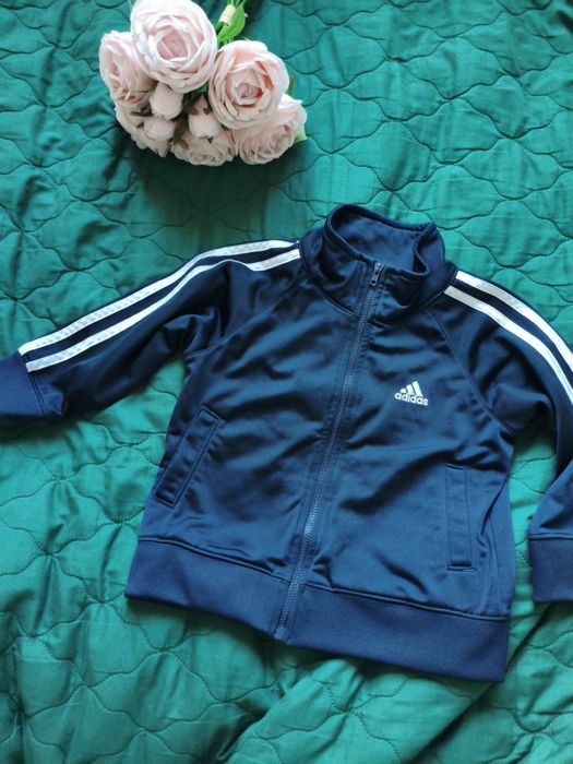 Granatowa bluza kurtka adidas 92