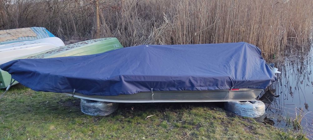 FULL Łódź AluBoat 420 + YAMAHA 25KM 695 2t + Przyczepa podłodziowa