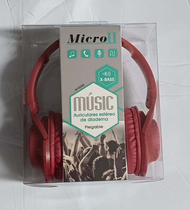 Fones de ouvido estéreo com microfone integrado