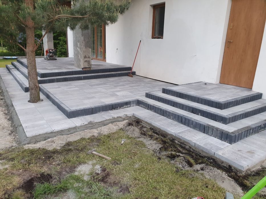 Układanie kostki brukowej od 1 m2!!! **działki**domki**.