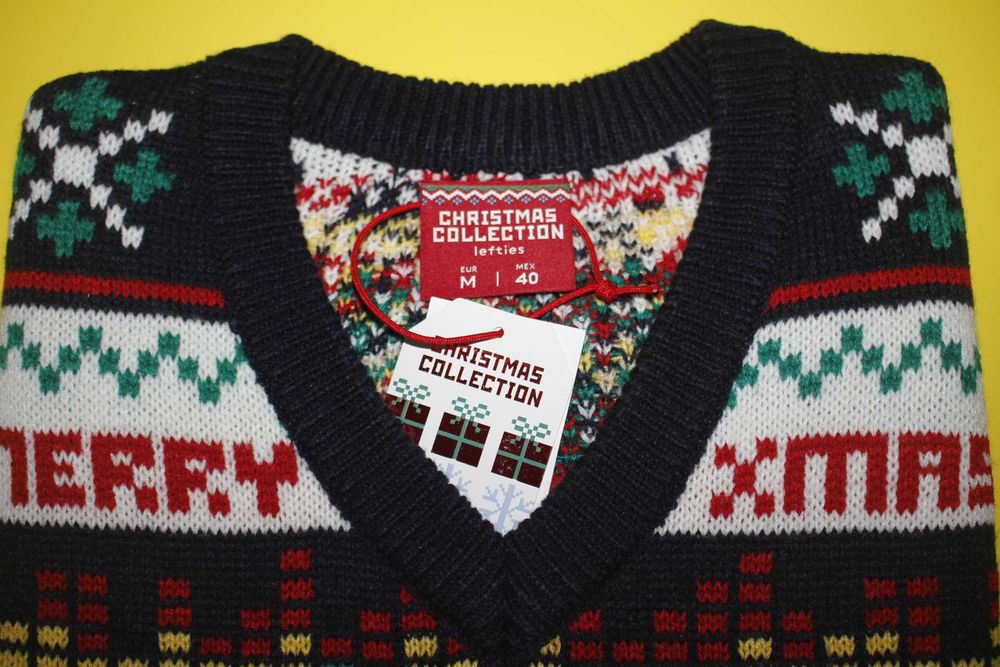 Colete de malha - Natal Christmas - "Dj Santa in da house" - M - NOVO