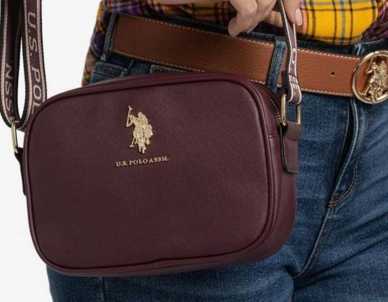 коричневая женская сумка кросс-боди от бренда U.S. Polo Assn.