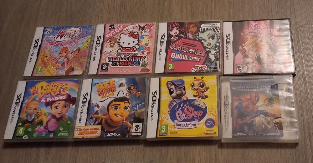 Jogos e carregador Nintendo DS a partir dos 3€