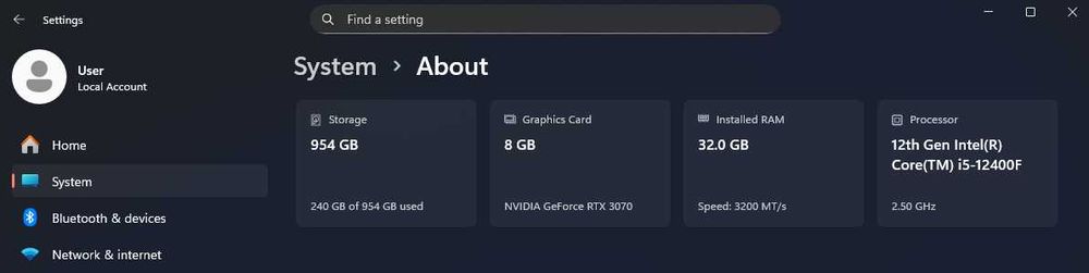 Komputer Gamingowy RTX 3070 | 32GB | i5-12400F | 1TB SSD M.2