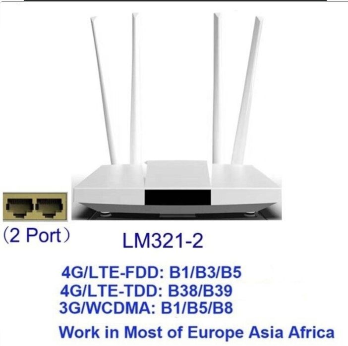 Router Modem 4G LTE WIFI 300 mb/s na RJ45 oraz Kartę Sim