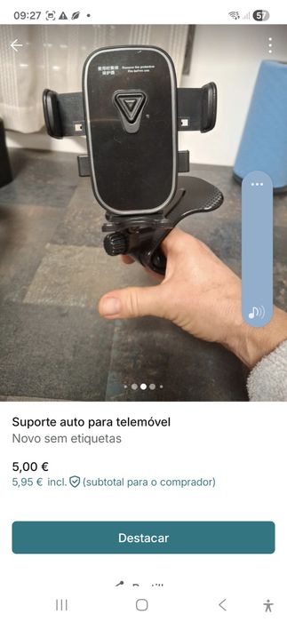 Suporte Auto para Telemóvel
