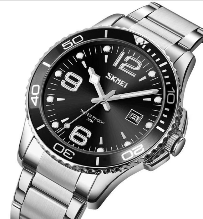 Нові чоловічі годинники SKMEI — металевий браслет