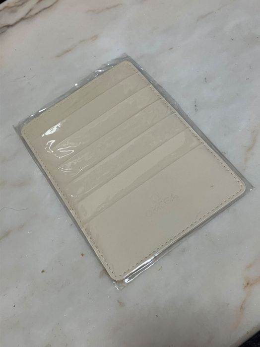 Omega Carteira de Cartões Branca para Relógio