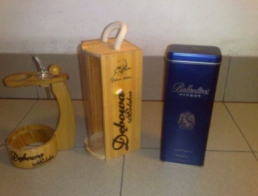 Opakowanie po alkoholu ,ozdobne