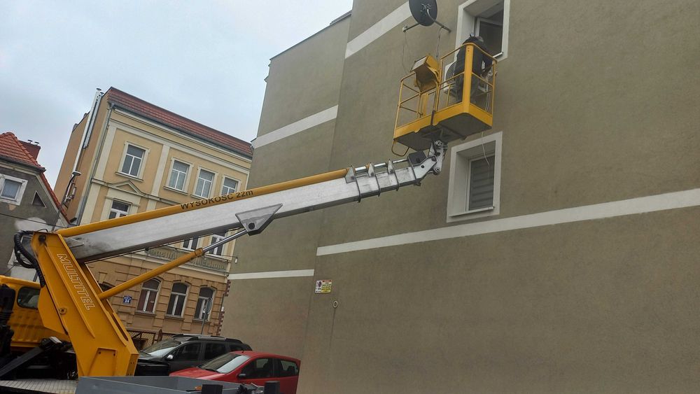 Usługi, Wynajem, podnośnik koszowy 22 m,zwyżka,dzwig,lekki