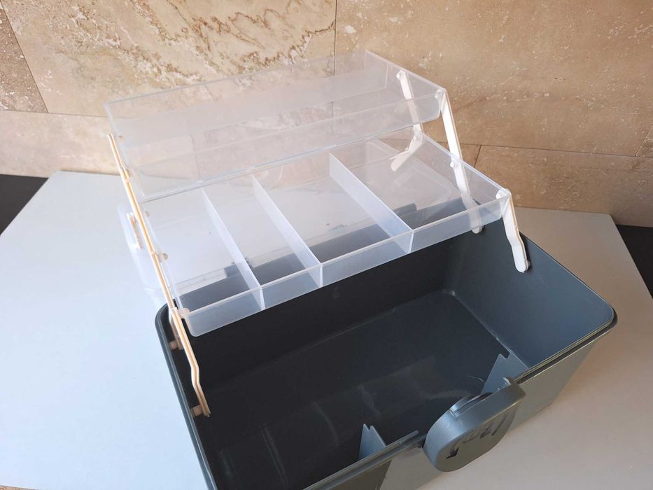 NOWY Duży organizer box XL na leki kosmetyki apteczka wielofunkcyjny
