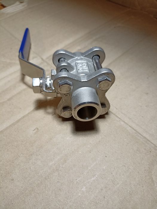 Кран шаровый нержавеющий трехсоставной приварной DN 15