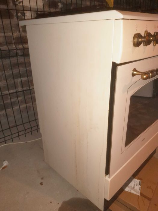 kuchenka gazowo - elektryczna Amica  retro beżowa