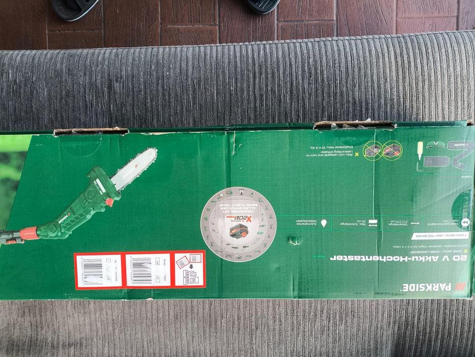 Okrzesywarka akumulatorowa, piła łańcuchowa na teleskopie Parkside PAHE E6