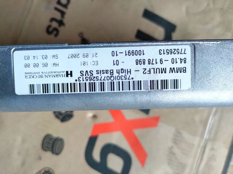 moduł, sterownik mulf 2, bluetooth bmw e 60, e 61 lift