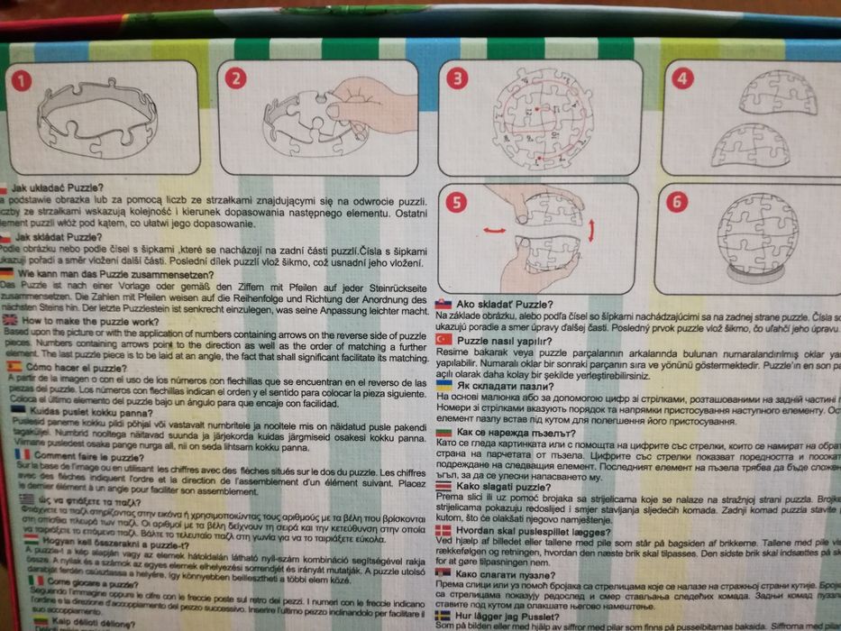 Puzzle przestrzenne Trefl jak nowe, puzzle 3D, kula