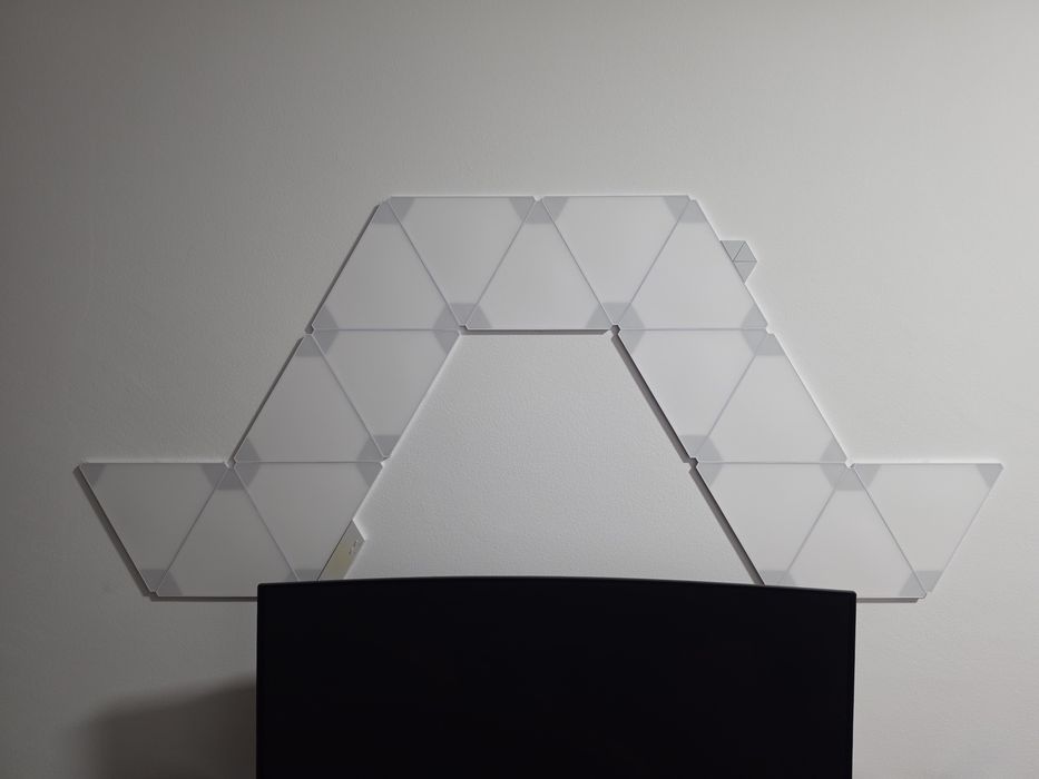 Painéis Nanoleaf com acessório ritmico (15 paineis)