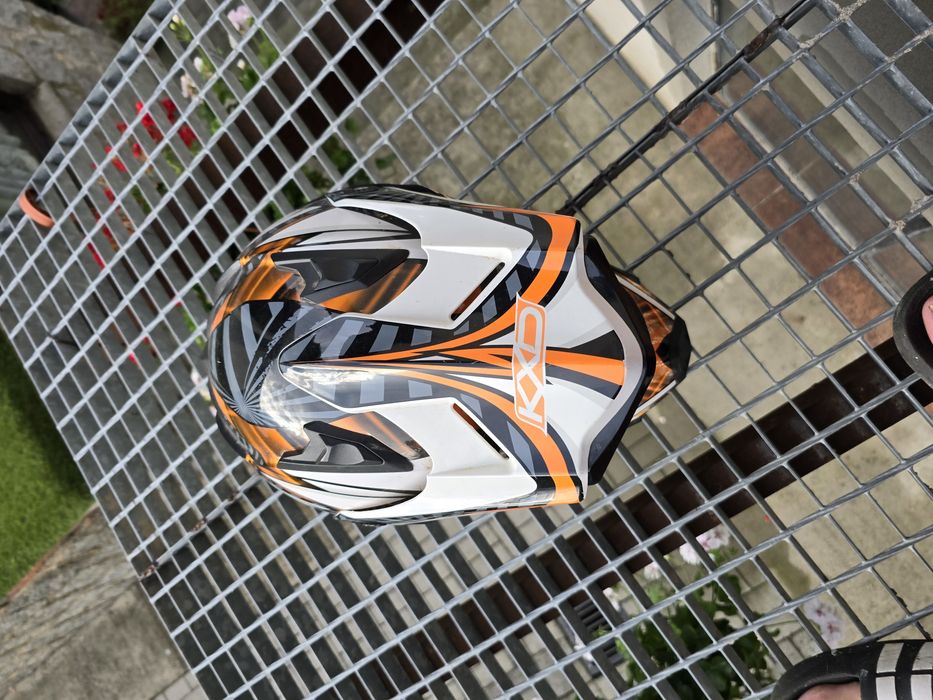 Kask cross +gogle KXD-PRO rozmiar M