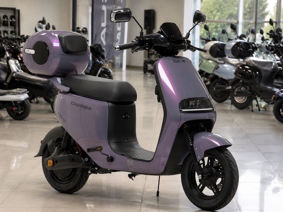 Елегантний Crosser CR9 Сріблястий 1200W 24Ah | До 70 км Ходу