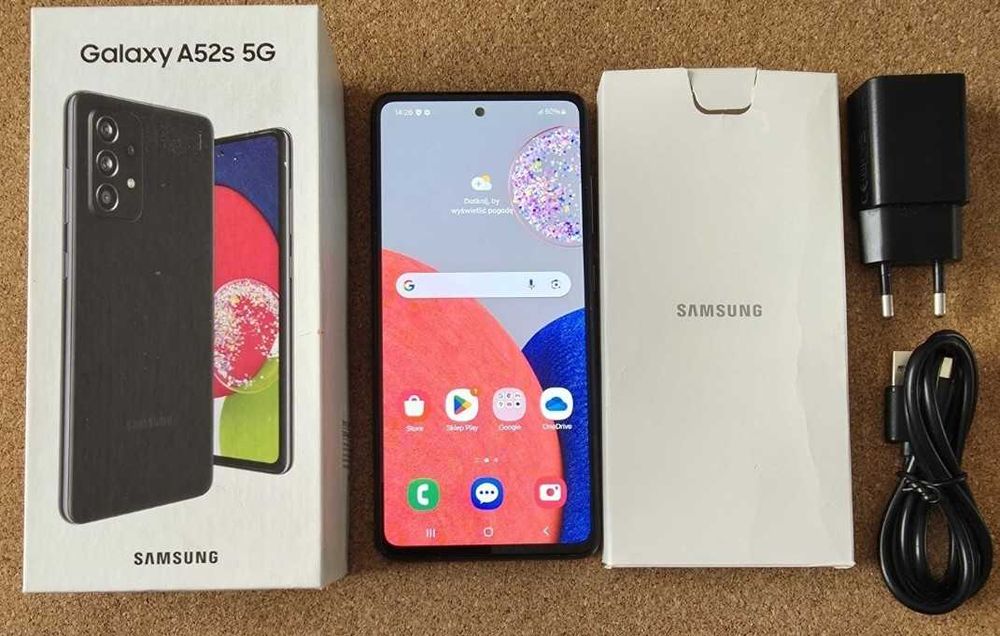 Samsung Galaxy A52s 5G SM-A528 B/DS 6GB/128GB Czarny JakNowyFolieBezBl